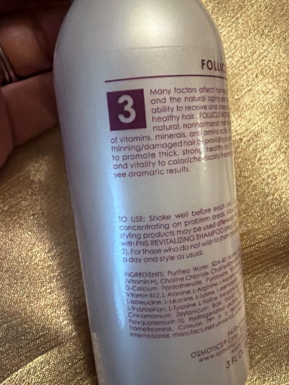 Osmotics FNS Follicle Nutrient Serum - Silver Bottle (Step 3)